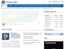 Tablet Screenshot of petrolimex.com.vn